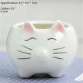 White & pink animal cartoon ceramic flowerpot nursery decor