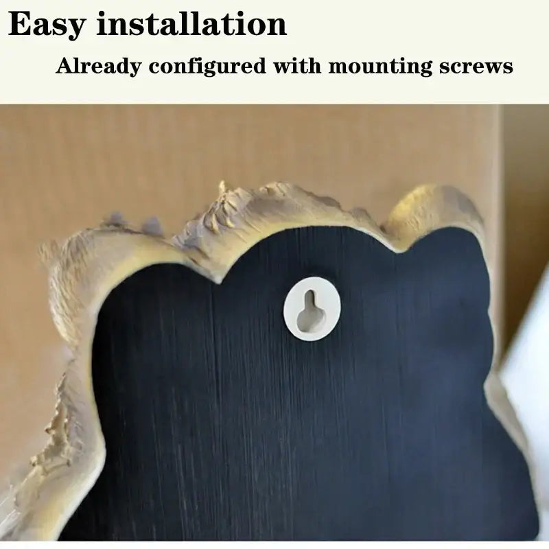 Bronze wildlife animal head wall hook rack living room decor