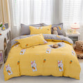 Playful white & black animal pattern bedding set bedroom duvet cover