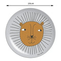 Pastel animal print bamboo fiber childrens dinnerware set dining room
