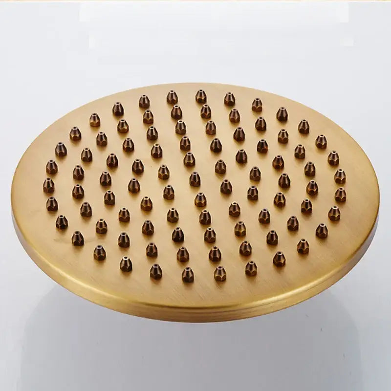 Antique brass & black 8 inch rainfall shower set – bathroom faucet