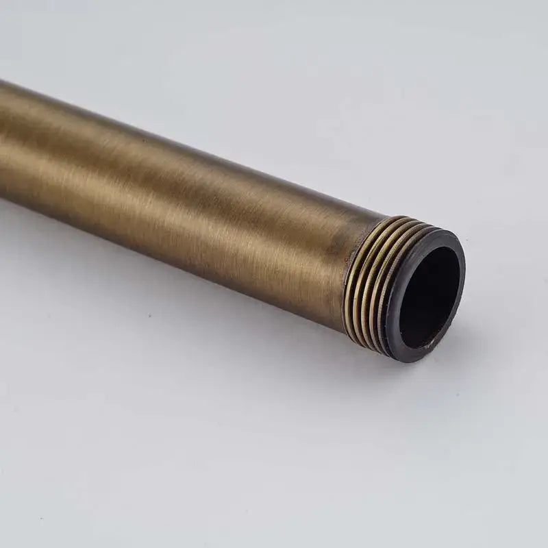 Industrial antique brass shower faucet extension tube bathroom accessory