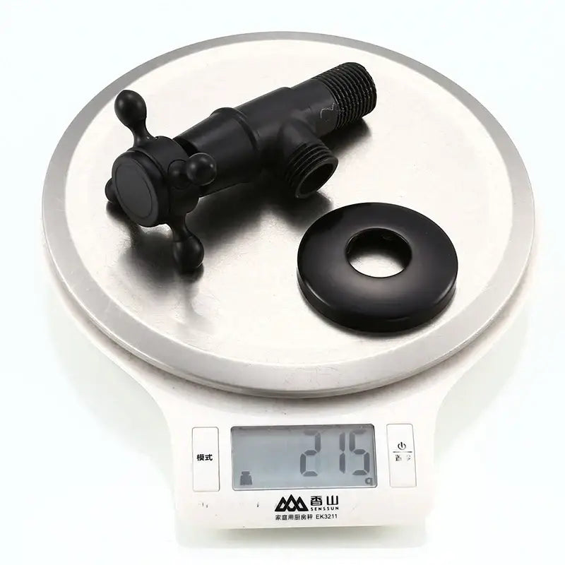 Antique brass triangle valve matte black toilet faucet bathroom part