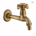 Antique brass wall mount garden faucet garden threaded hose tap