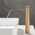 Modern antique bronze basin faucet bathroom tall brass mixer tap