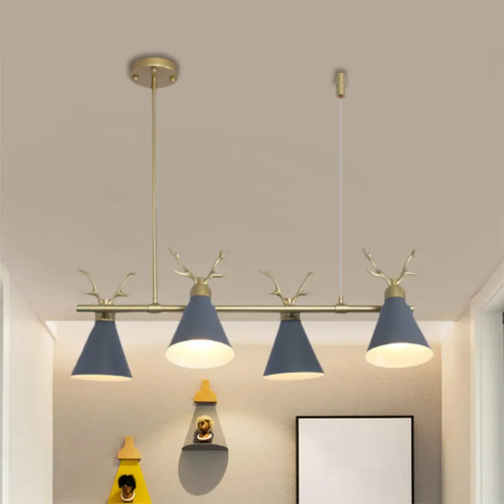 DecorBites™ Antler Design Nordic Chandelier - Restaurant Island Lighting (Black, Grey, White)