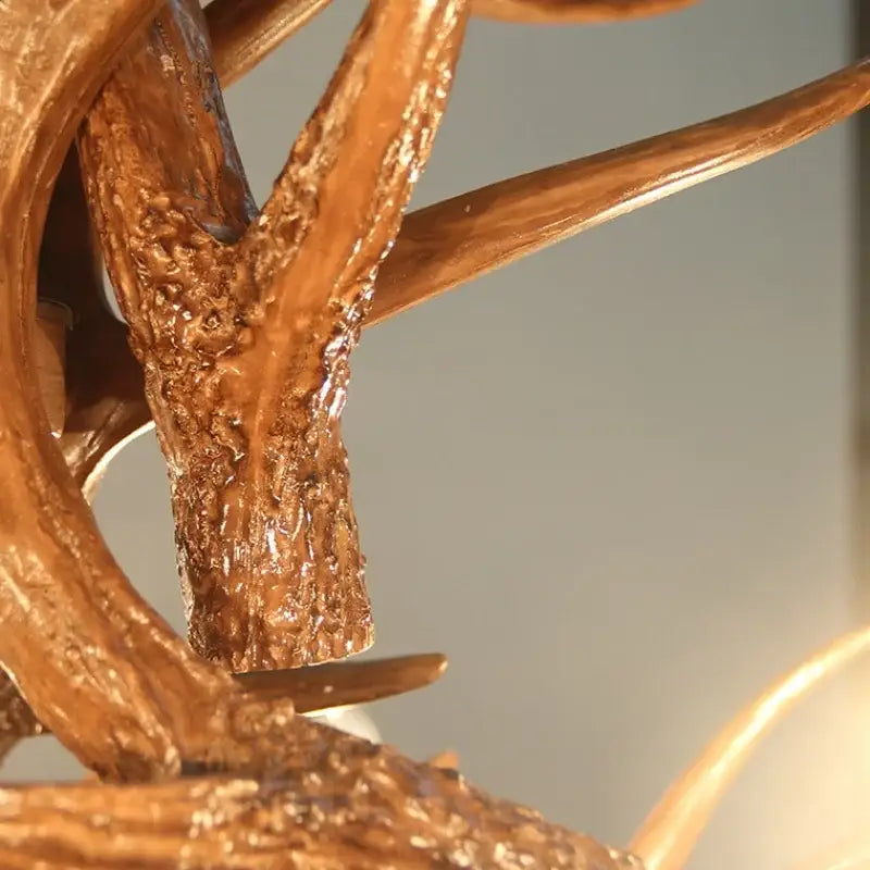 Decorbites antler pendant chandelier golden 6 light living room lamp
