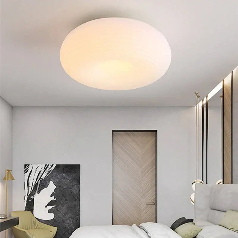 Modern off white apple shape led ceiling chandelier for bedroom