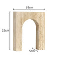 Modern beige arch stone geometry ornament living room decor
