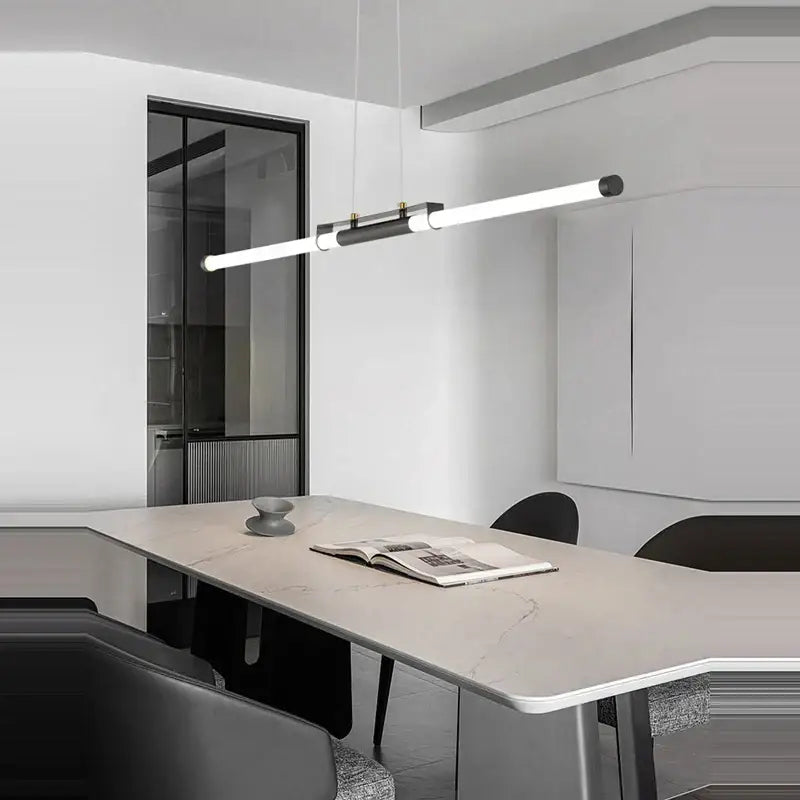 Modern minimalist art deco led gold chandelier kitchen pendant light