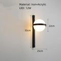 Modern black plant pendant light dining room led garden lamp