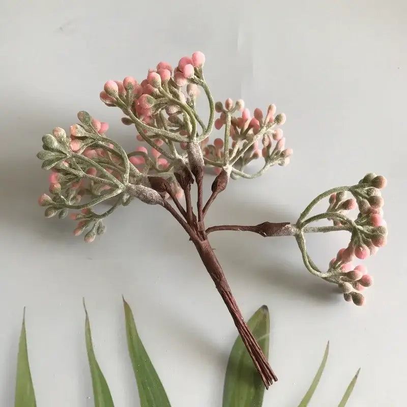 Pastel and metallic artificial plants diy garland living room decor