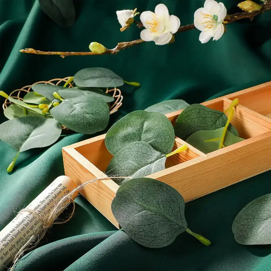 Decorbites artificial roses and eucalyptus home wedding decor living room