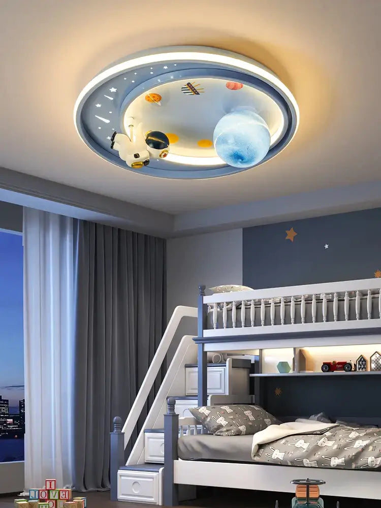 Space astronaut astros planet ceiling light for bedroom