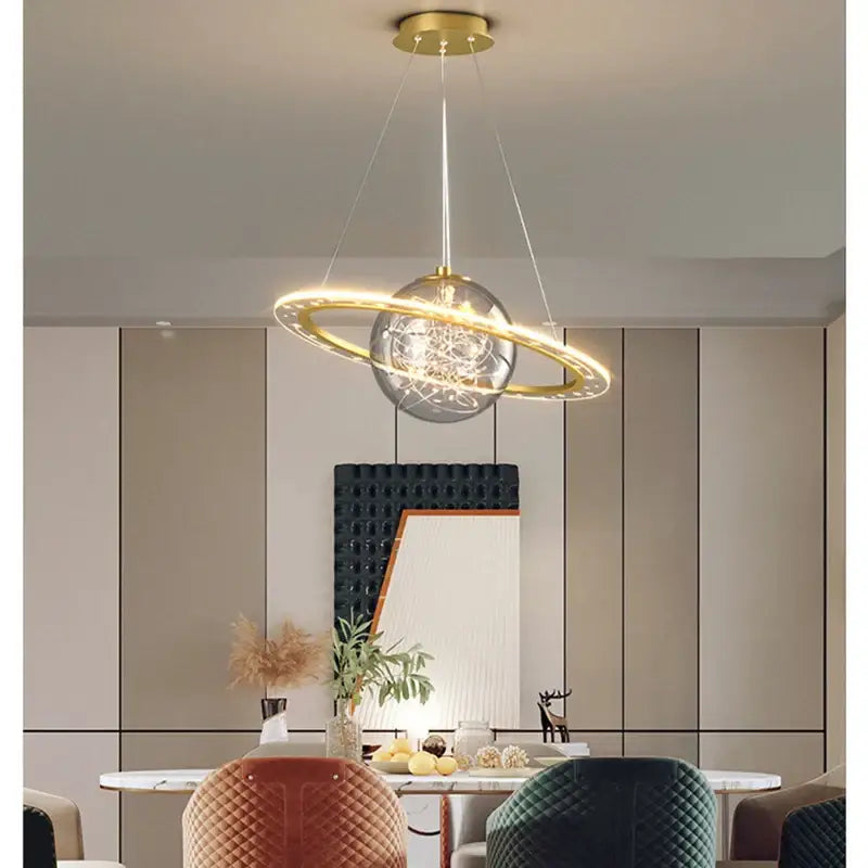 Modern white decorbites astronaut ball led pendant light bedroom