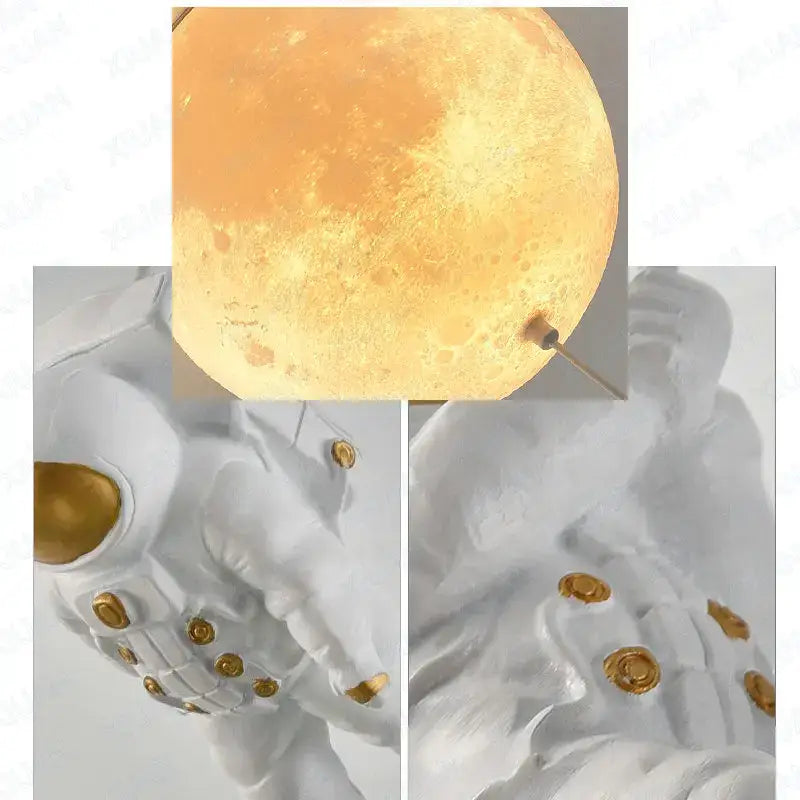 Astronaut bubble chandelier moonlight pendant light for bedroom
