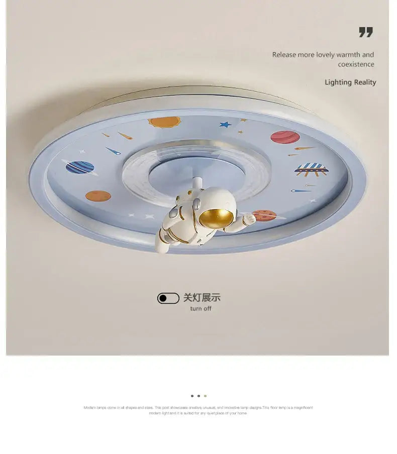 Pink unicorn led ceiling light for kids bedroom celestial design