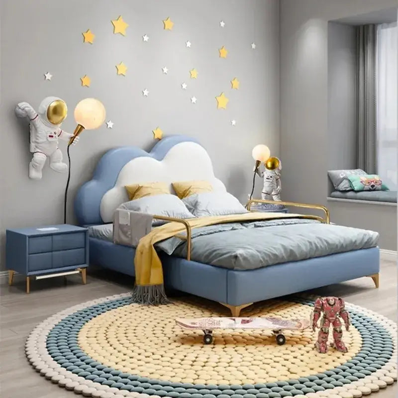 Modern white and gold astronaut led desk lamp bedroom decor