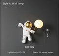 Modern white and gold astronaut led table lamp for kids bedroom