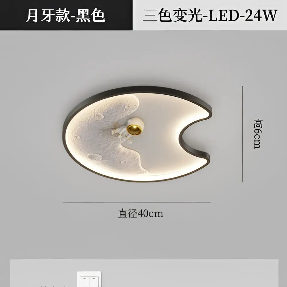 Modern decorbites astronaut moon acrylic ceiling lamp bedroom light