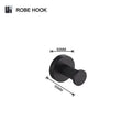 Matte black and frosted glass bathroom hardware set