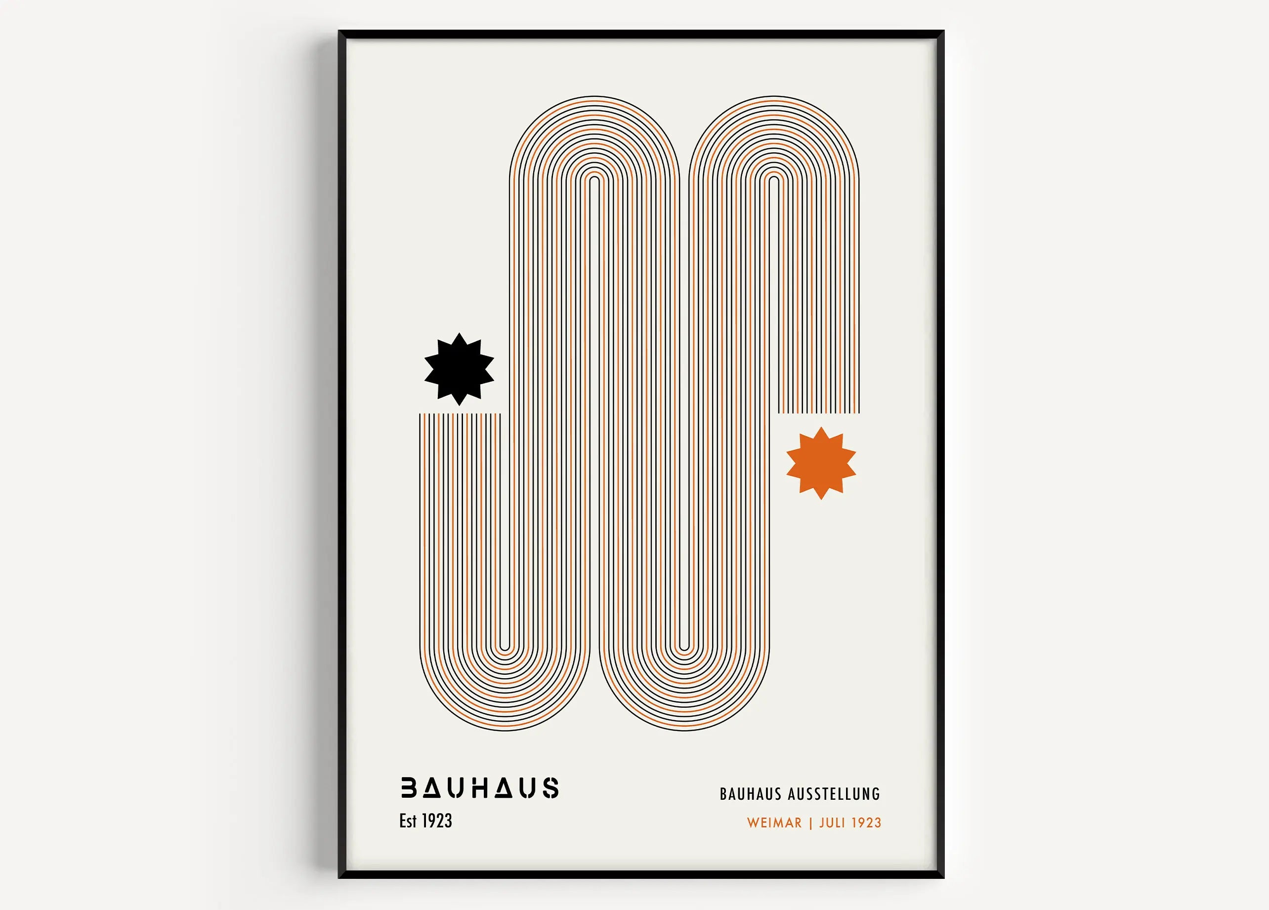 Bauhaus geometric canvas prints living room abstract wall art