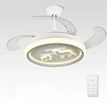 DecorBites™ Bird Nest Ceiling Fan with LED Light Remote Control