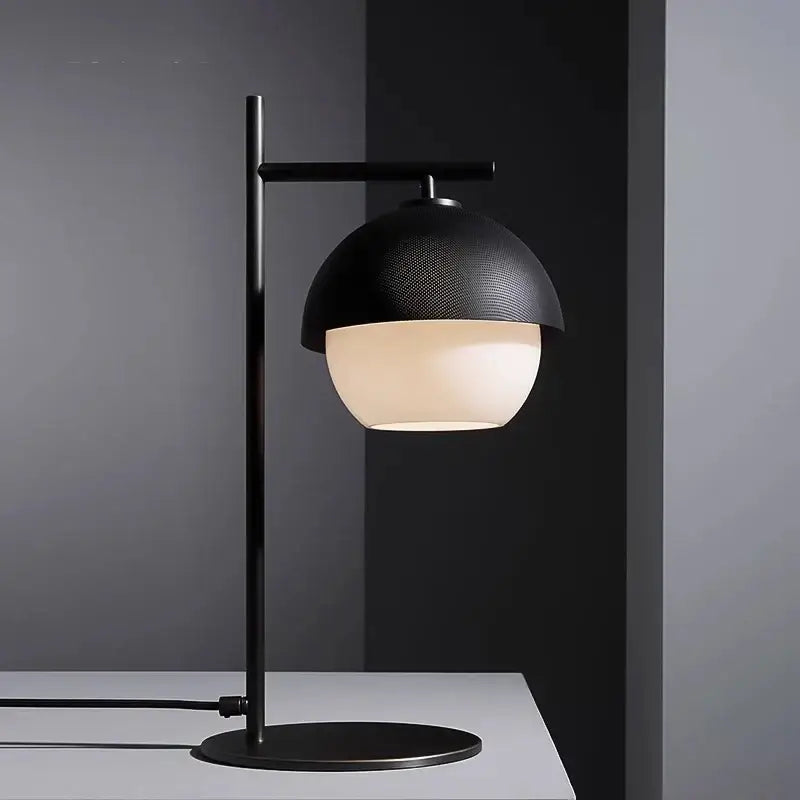 Minimalist black glass ball floor lamp for living room lighting