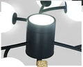 Nordic gold & black glass ball molecule chandelier dining room light