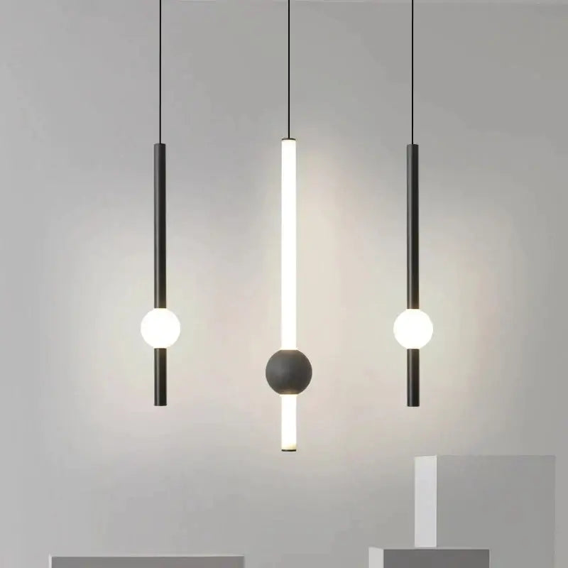 Modern decorbites black gold ceiling pendant for bedroom led light