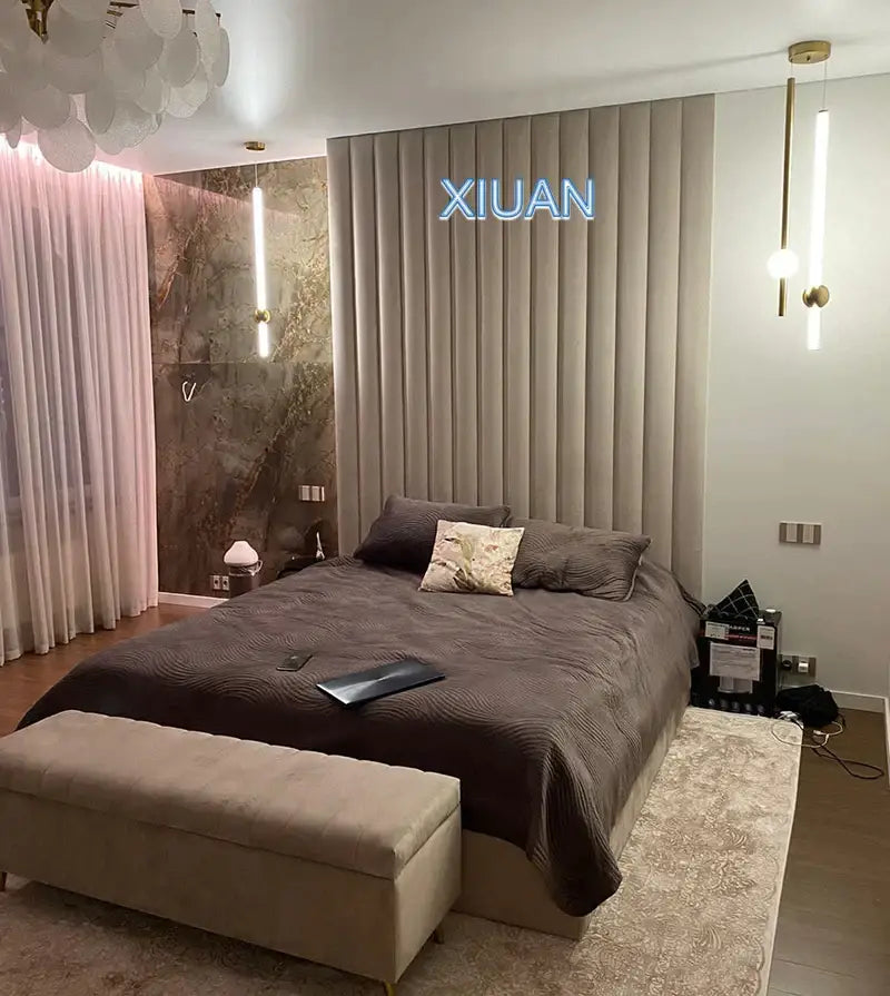 Modern decorbites black gold ceiling pendant for bedroom led light