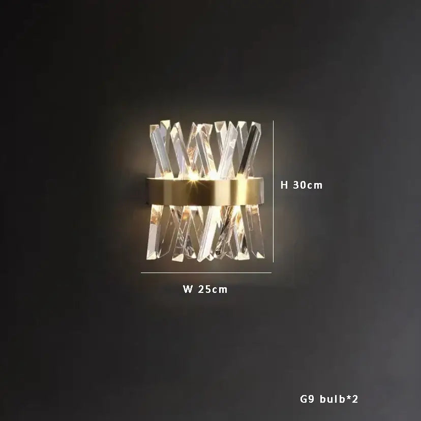 Luxury black gold crystal glass pendant lights for dining room