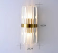 Modern black gold crystal wall sconce – bedroom led light