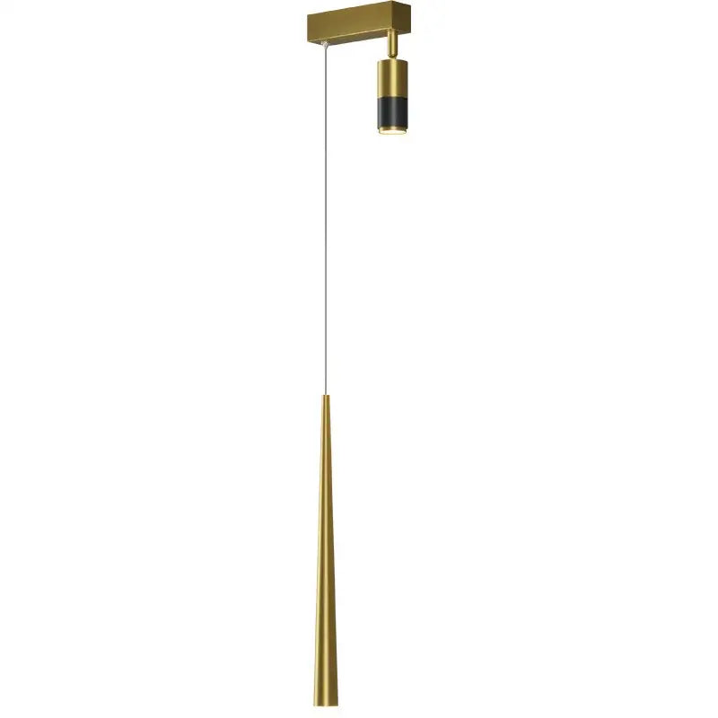 Modern black & gold hanging pendant crystal light for bedroom