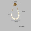 Modern black gold led necklace wall lamp for bedroom