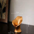 Modern black & gold resin handicrafts display vase living room decor