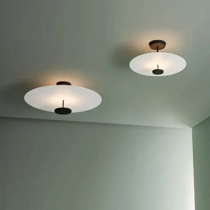 Modern black & gold round chandelier living room dimming light