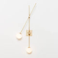 Modern black & golden led glass ball wall sconce for bedroom