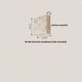 Modern wood and black iron led wall sconce bedroom light