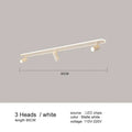 Modern black led ceiling spotlights living room metal track light