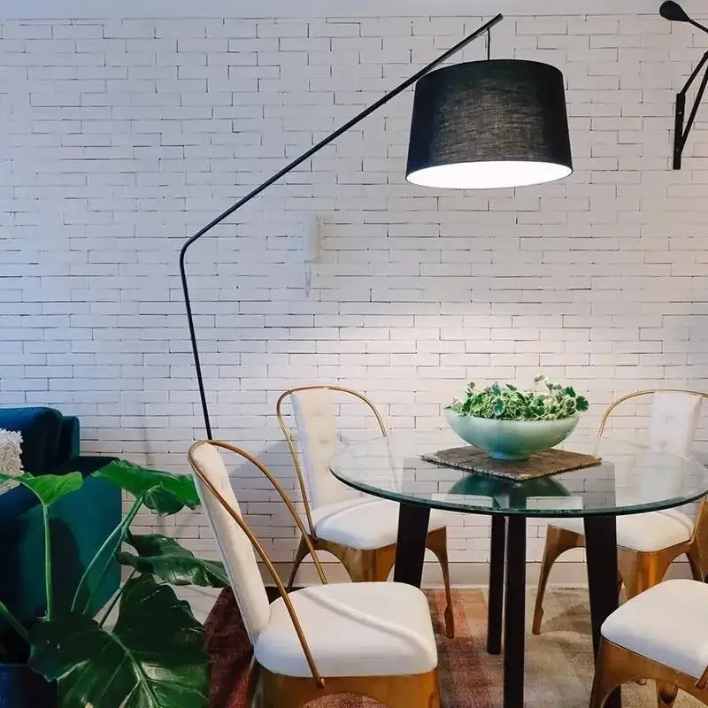 Modern black led floor lamp living room decor
