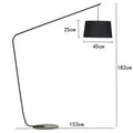 Modern black led floor lamp living room decor