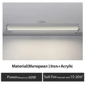 Modern black linear led ceiling lamp for living room