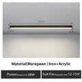Minimalist black linear led ceiling light – living room 2 pack