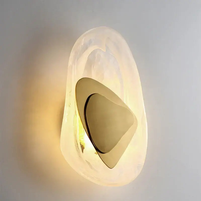Decorbites black luxury led wall light bedroom glass sconce