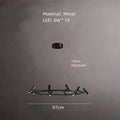 Decorbites black metal chandelier minimalist dining room led light
