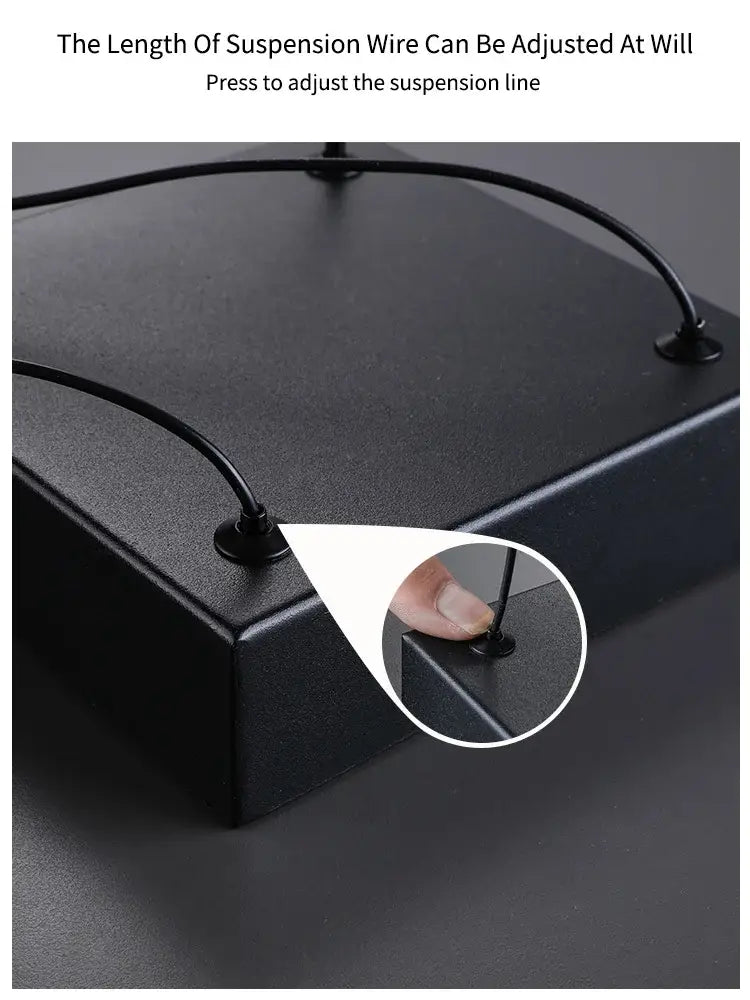 Decorbites black nordic chandelier minimalist 3 bar living room light