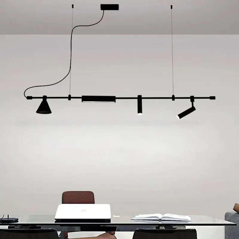 DecorBites™ Black Nordic Designer Chandelier for Dining Room & Kitchen, Minimalist Home Decor Lighting