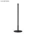 Sleek black plumb rod led night light bedroom bedside table lamp