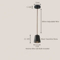 DecorBites™ Black Travertine LED Pendant Lamp for Dining Living Room Bedroom and Cafe